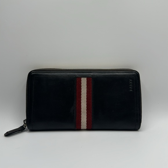 BALLY Baliro Leather Zip Around Wallet Color Multi - Picture 3 of 16
